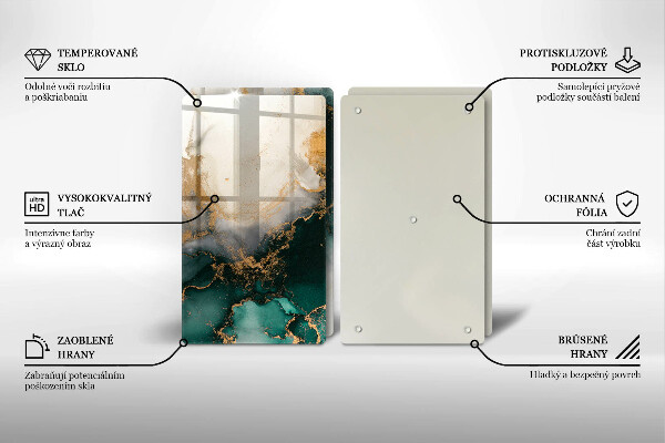 Copri piano cottura Marmo multicolore