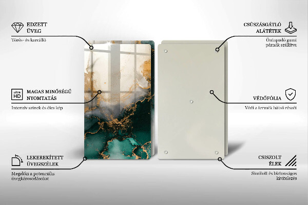 Copri piano cottura Marmo multicolore