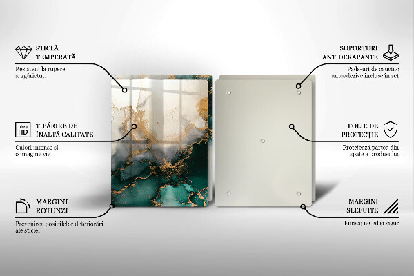 Copri piano cottura Marmo multicolore