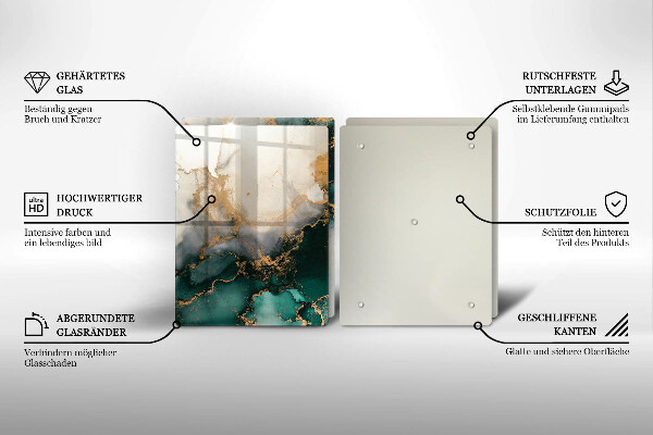 Copri piano cottura Marmo multicolore