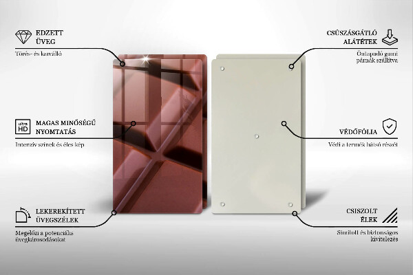 Copri piano cottura Cubi di cioccolato