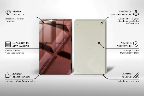 Copri piano cottura Cubi di cioccolato