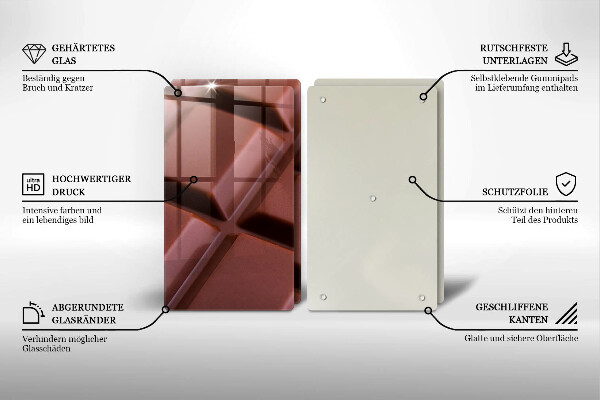 Copri piano cottura Cubi di cioccolato