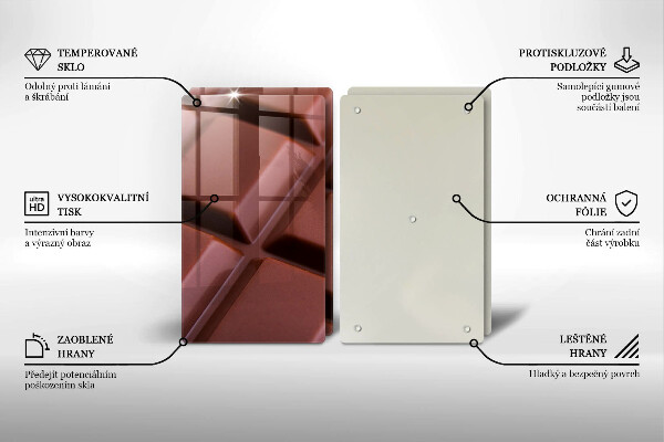 Copri piano cottura Cubi di cioccolato