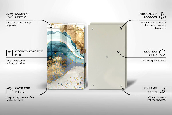 Copri piano cottura Marmo colorato