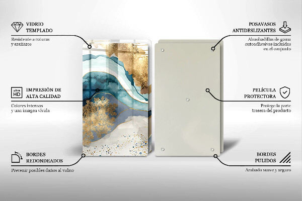 Copri piano cottura Marmo colorato