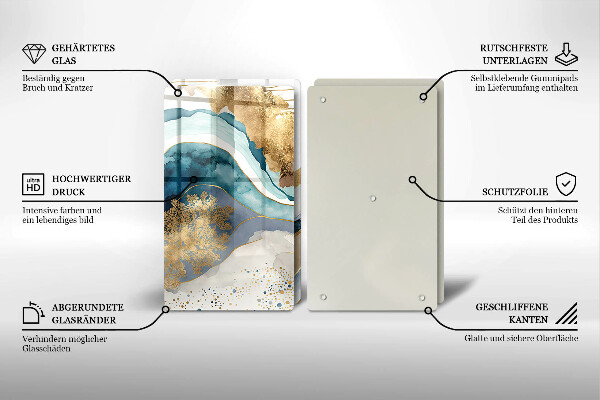 Copri piano cottura Marmo colorato