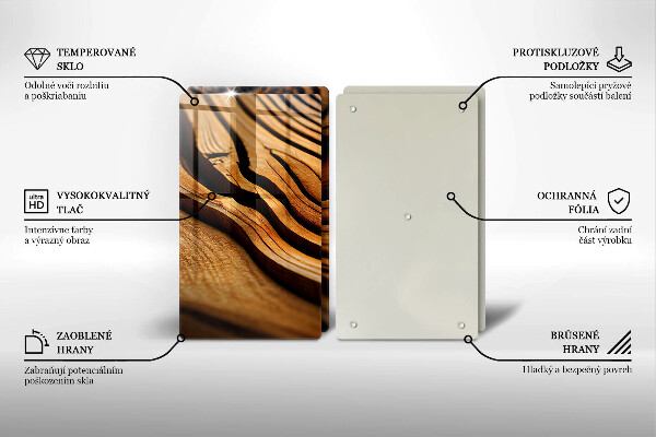 Copri piano cottura Ceppo di legno