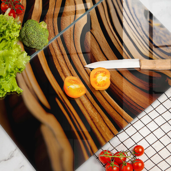 Copri piano cottura Ceppo di legno