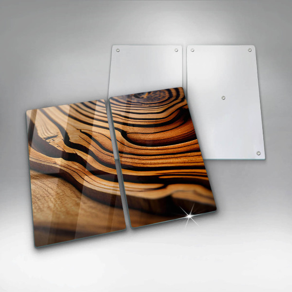 Copri piano cottura Ceppo di legno