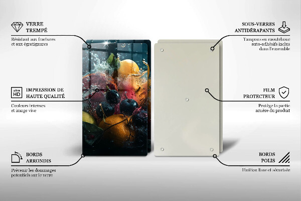 Copri piano cottura Frutta in acqua