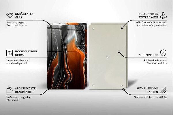 Copri piano cottura Modello astratto