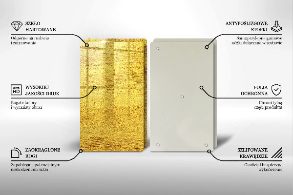 Copri piano cottura Astrazione gialla