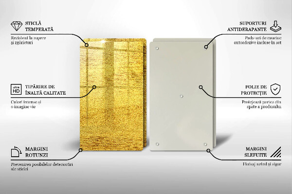 Copri piano cottura Astrazione gialla