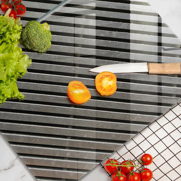 Copri piano cottura Linee metalliche