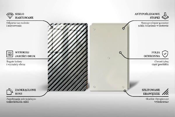 Copri piano cottura Linee metalliche