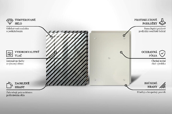 Copri piano cottura Linee metalliche