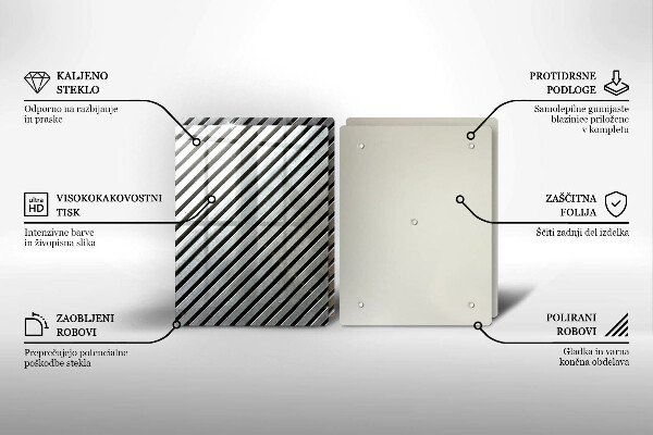 Copri piano cottura Linee metalliche