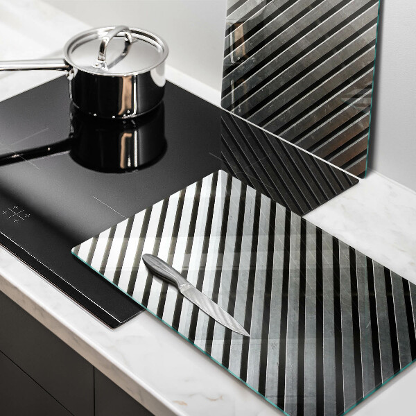 Copri piano cottura Linee metalliche