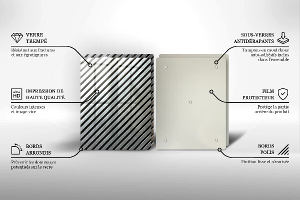 Copri piano cottura Linee metalliche