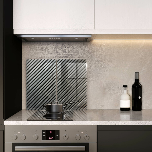 Copri piano cottura Linee metalliche