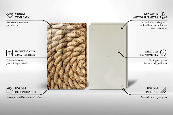 Copri piano cottura Corda arrotolata