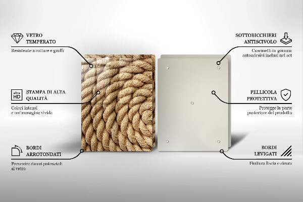 Copri piano cottura Corda arrotolata