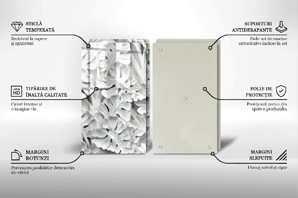 Copri piano cottura fiori bianchi