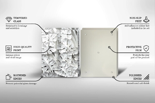 Copri piano cottura fiori bianchi