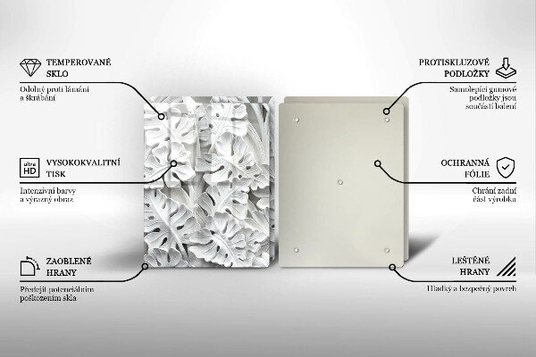 Copri piano cottura fiori bianchi