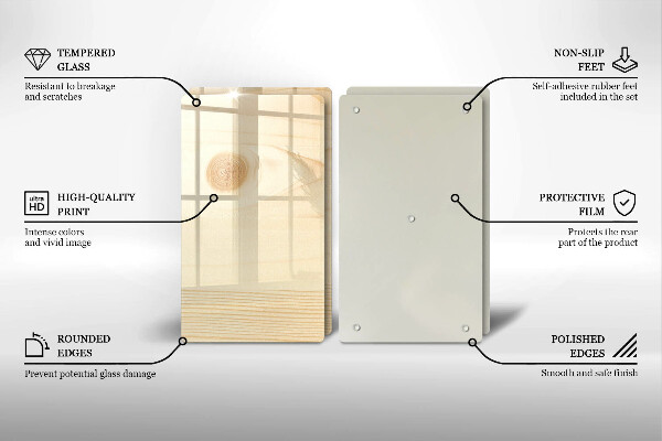 Copri piano cottura Asse di legno