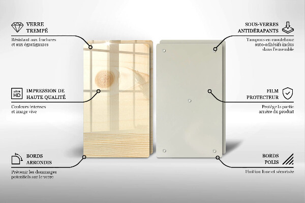 Copri piano cottura Asse di legno