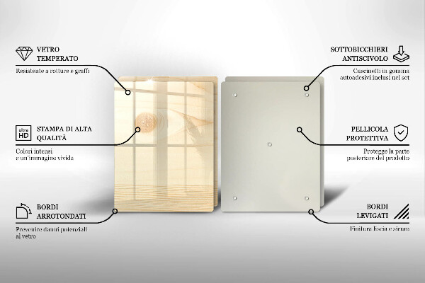 Copri piano cottura Asse di legno