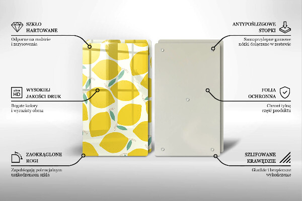 Copri piano cottura Limoni dei cartoni animati