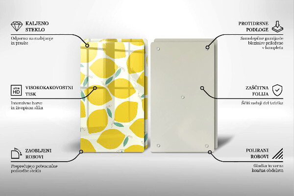 Copri piano cottura Limoni dei cartoni animati