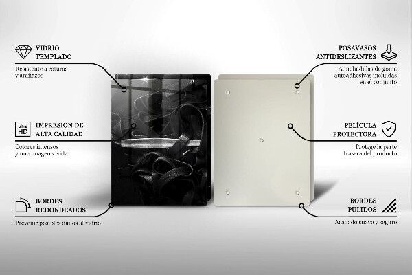 Copri piano cottura Tagliatelle Nere