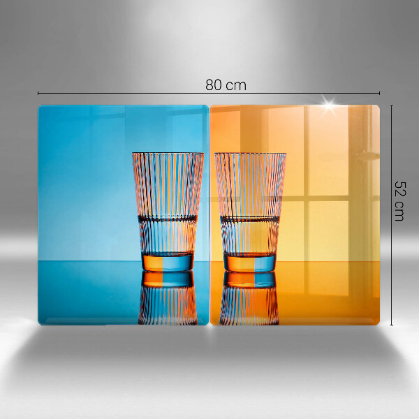 Copri piano cottura Due bicchieri d'acqua