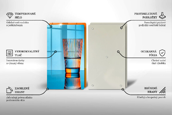 Copri piano cottura Due bicchieri d'acqua
