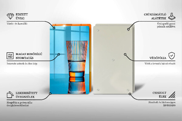 Copri piano cottura Due bicchieri d'acqua