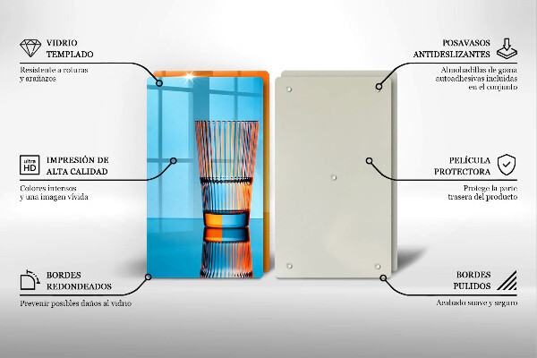 Copri piano cottura Due bicchieri d'acqua