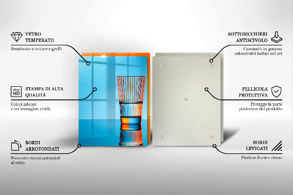 Copri piano cottura Due bicchieri d'acqua