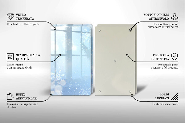 Copri piano cottura Trama invernale