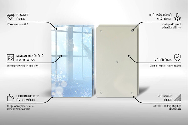 Copri piano cottura Trama invernale