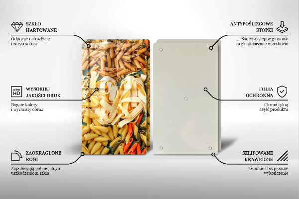 Copri piano cottura Diversi tipi di pasta