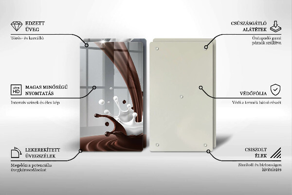 Copri piano cottura Latte e cioccolato