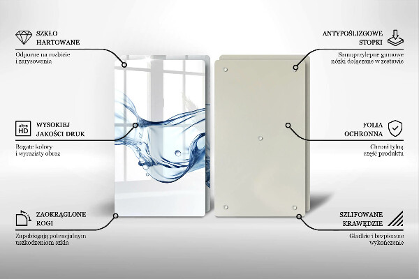 Copri piano cottura Acqua cristallina