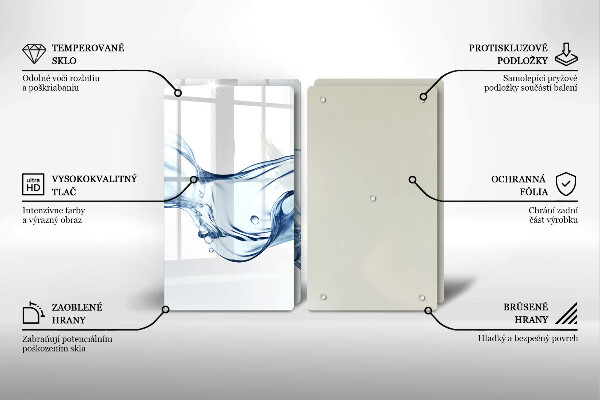 Copri piano cottura Acqua cristallina