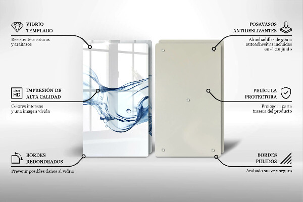 Copri piano cottura Acqua cristallina