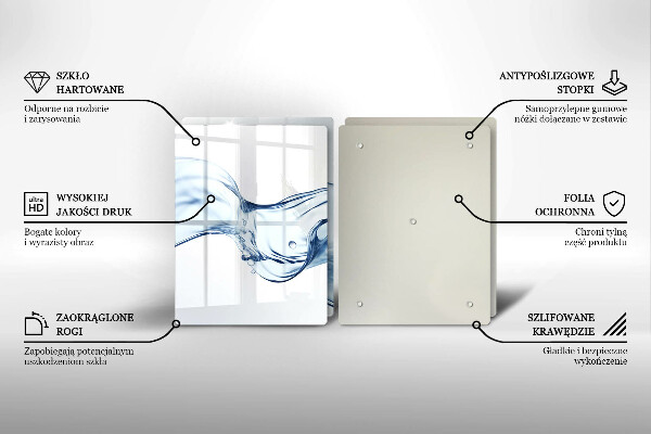 Copri piano cottura Acqua cristallina