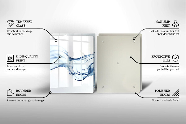 Copri piano cottura Acqua cristallina